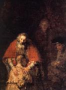 REMBRANDT Harmenszoon van Rijn, The Return of the Prodigal Son (detail)